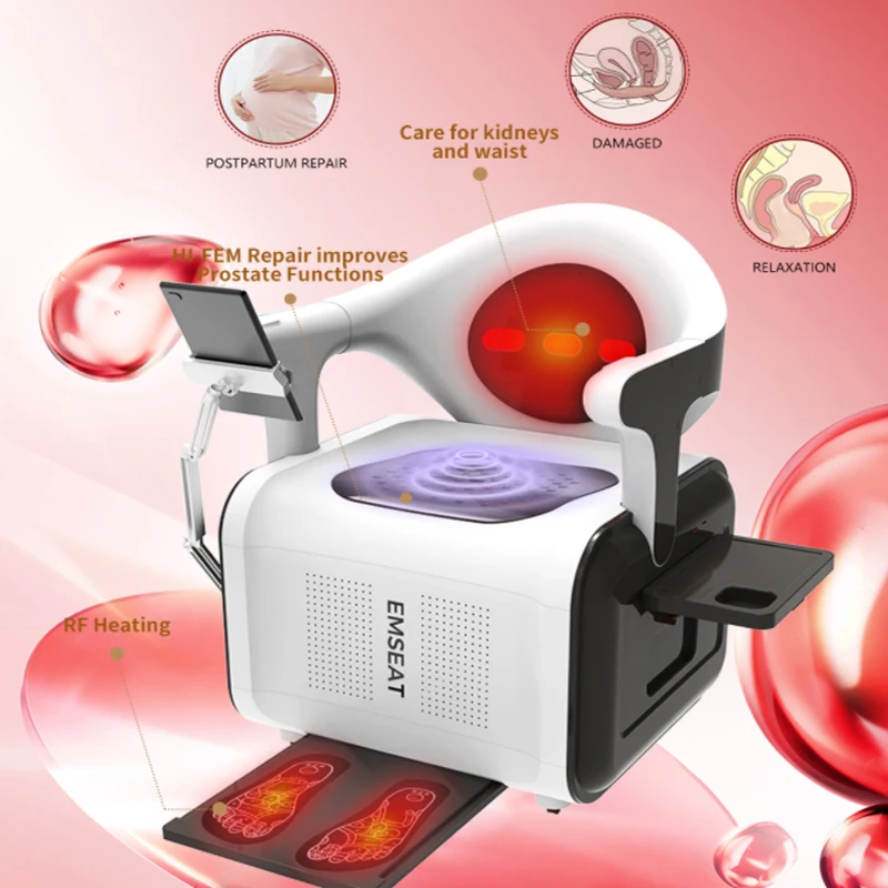 

New Pelvic Floor Chair Urinal Incontinence Electromagnetic Chair With Foot Energy Pedals And Heat Infrared For Back and Waist