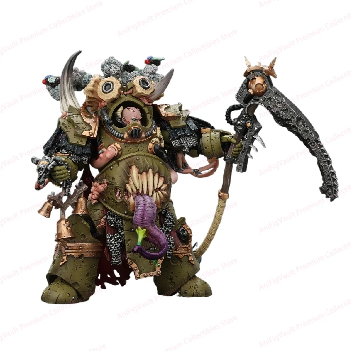 

In Stock【JOYTOY】Death Guard Deathshroud Terminator Champion with Manreaper and Plaguespurter Gauntlets Toys