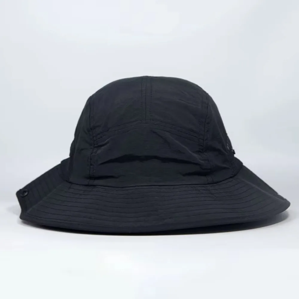 

New Lightweight Bucket Hat Breathable Wide Brim Fisherman Cap with Chin Strap Adjustable Outdoor Hat Summer