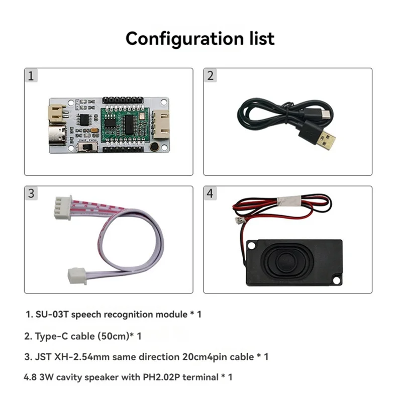 -AT52 وحدة استشعار التعرف على الصوت الصينية/الإنجليزية التعرف على الصوت USB إلى وحدة UART المدمج في كشف الجهد المنخفض