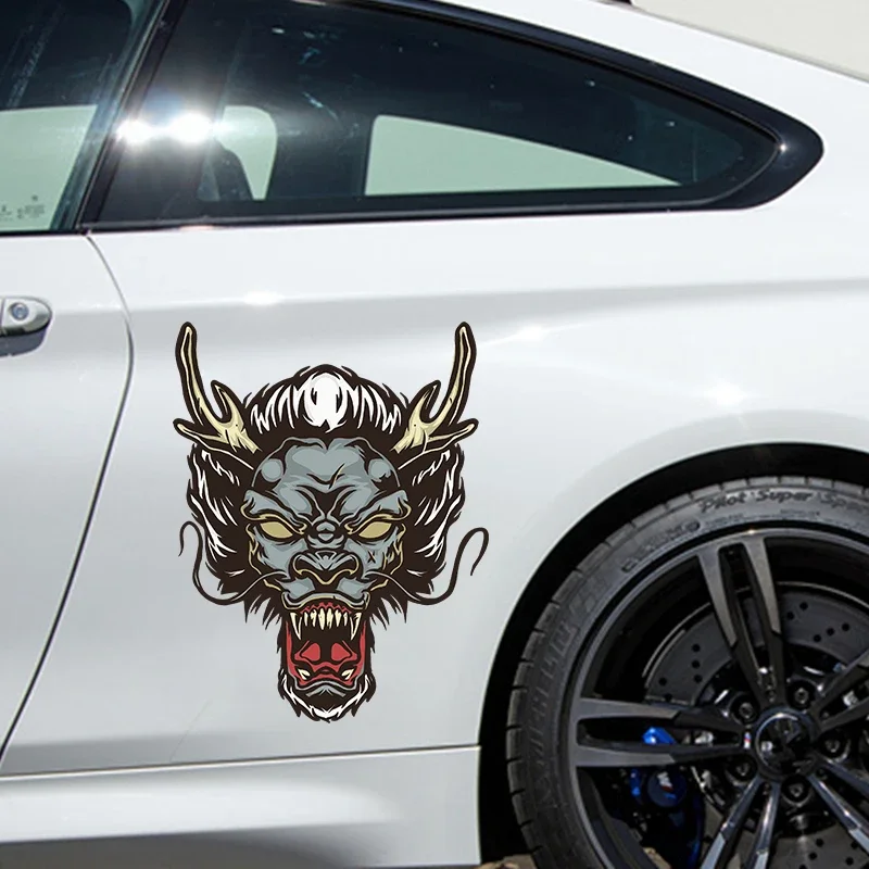 Dragon Head Large Car Stickers and Decals Car Body Stickers Car-Side Decals Waterproof Car Vinyl Stickers