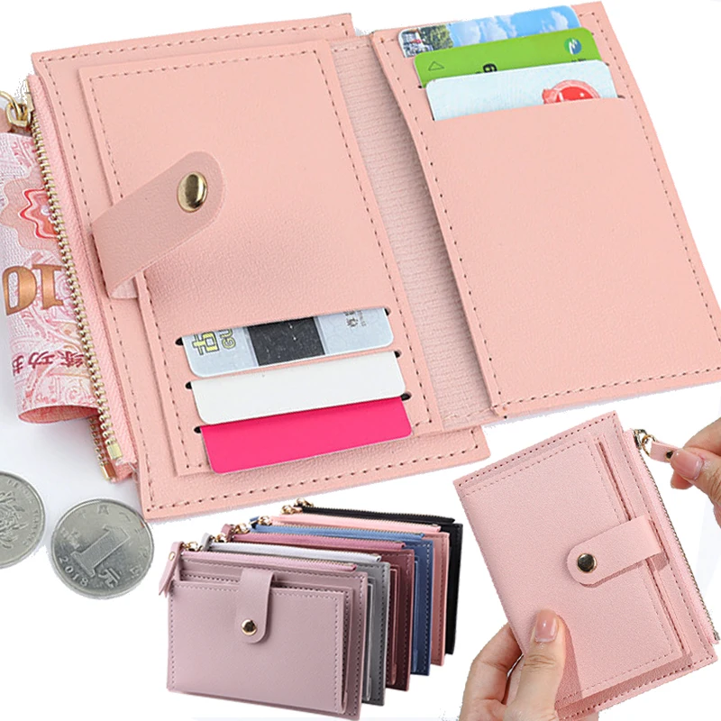 Women's Wallet Short Women Coin Purse Fashion Wallets for Woman Card Holder Small Ladies Wallet Female Hasp Mini Clutch for Girl