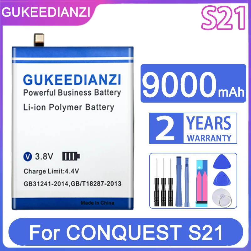 

GUKEEDIANZI Replacement Battery 9000mah For CONQUEST S21