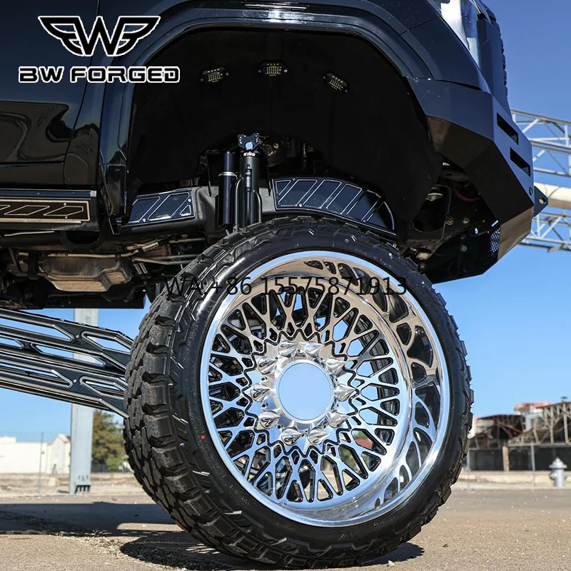 

Колесные диски для грузовиков 22x10, 22x12, 24x12, 24x14, 24x16, 26x12, 26x14, 26x16. Кованые диски на заказ 6x139.7, 8x170, 8x180 для F350, F450.