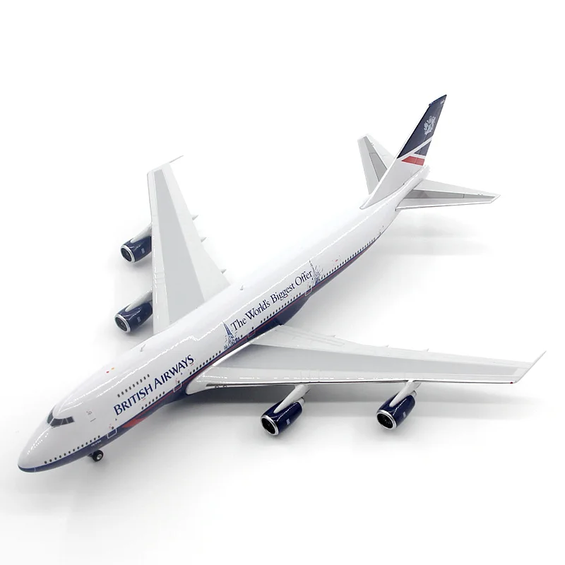 

Diecast 1:400 Scale British Airways B747-200 G-BDXO Original Finished Alloy Airplane Model Simulation Static Collectible Toy