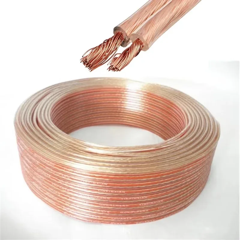 【From China】Factory Price Pure Copper 2-Core Audio Cable 1.5mm/2.5mm Flat PVC Insulated Electric Wire Power Cable