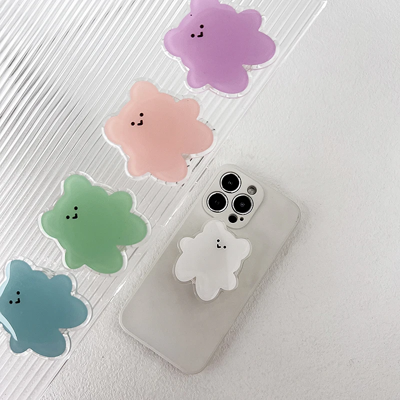 

Акриловый материал, мультяшный милый медведь, дизайн, держатель для телефона, складная ручка