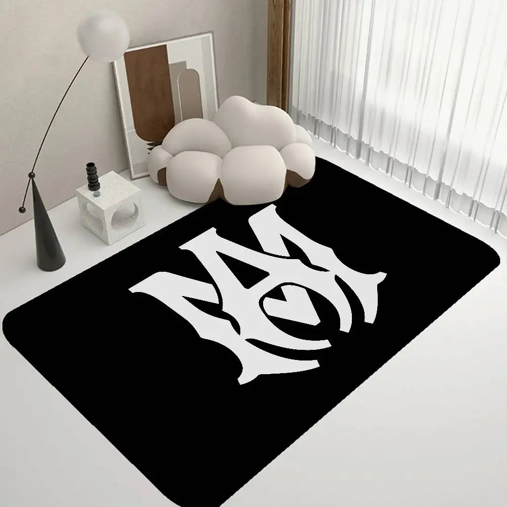 Alfombra de entrada de la marca de ropa A-AMIRI, alfombra de estilo nórdico para el hogar, alfombra para baño, alfombra decorativa para dormitorio y hotel