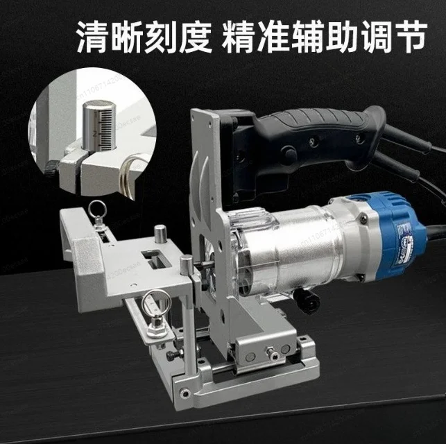 2 in 1 Mortising Jig Slotting Bracket for Woodworking, Fasteners Punch Locator & Milling Cutter Positioning Frame