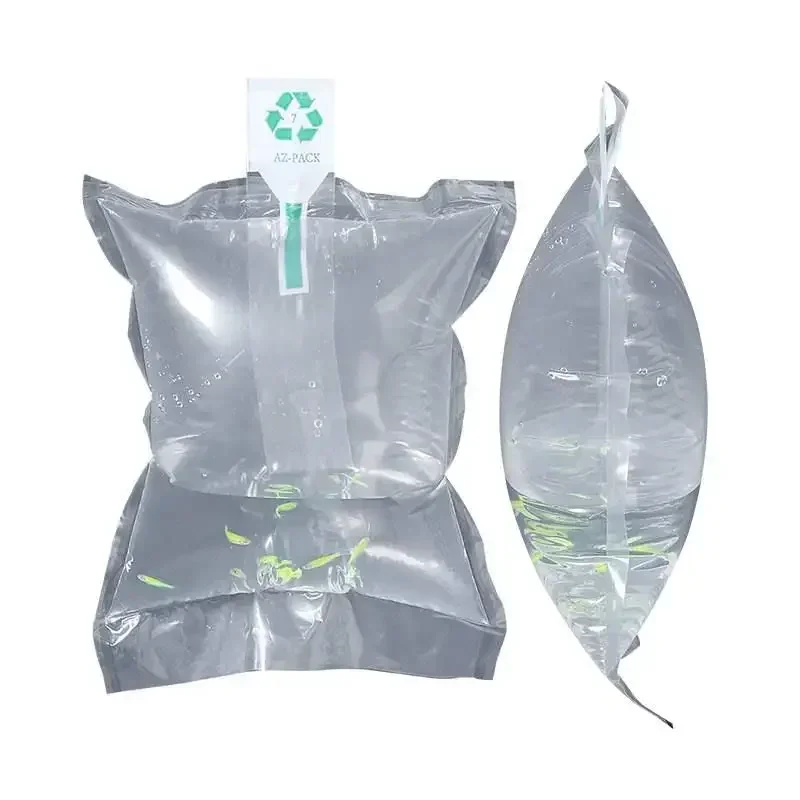 100pcs Thick Express Packaging Inflatable Bags Bottom Opening Anti Pressure Buffering Bubble Bag Fish Fry Packing Oxygen Bag