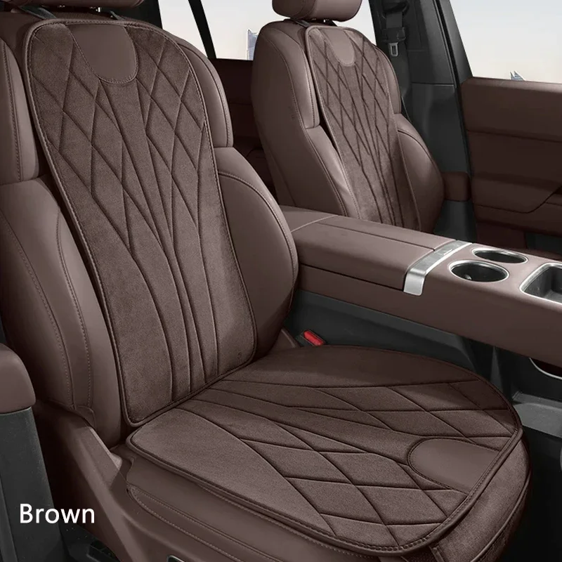 Car Winter Suede Thick Warm Seat Cushion Auto Anti-Slip Comfortable Durable Cover For GREAT WALL DEER Wingle 5 7 2002-Present