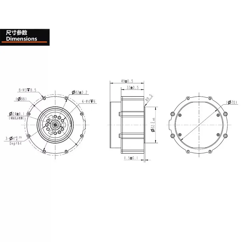 36Nm Quasi-Drive Robotic Joint Module ROBSTRIDE06 Integrated Servo Motor For Humanoid Robot Leg