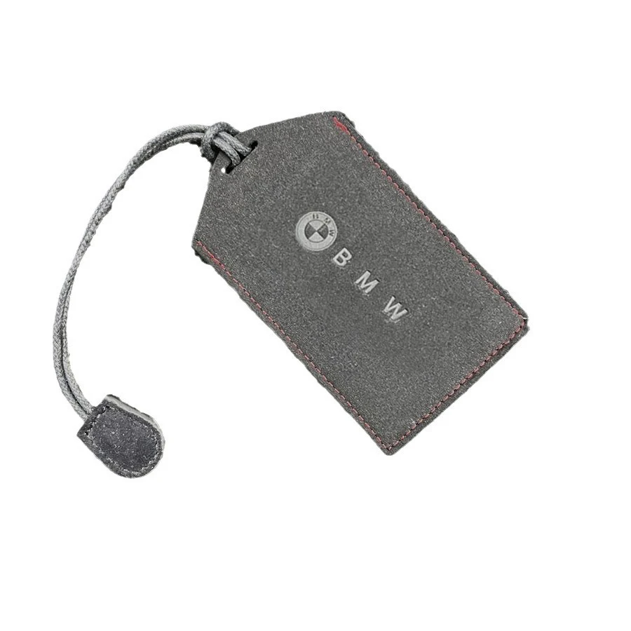 

Car Suede Leather Keychain Smart Key Bag Cover Protector ID Card Case For BMW E30 E39 E46 E36 E60 E90 E87 E91 E92 Accessories