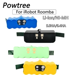 Powtree Battery 14.4V 6400mAh/5000mAh/3800mAh For iRobot Roomba Vacuum Cleaner 500 600 700 800 Series Rechargeable Battery