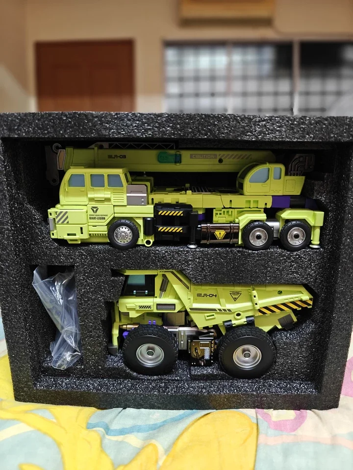 Juguete de transformación reemplazable, invasión Mecha GLA-03 GLA-04, legión gigante, constructor pesado, juego de gancho de remolque, destructor, figura de acción, regalo