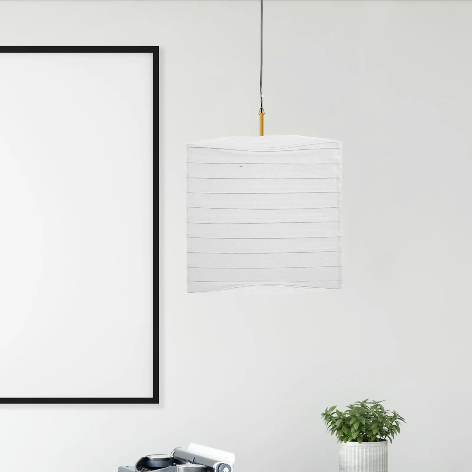 2-Pack Folding Square Paper Lanterns – White DIY Hanging Lampshades For Parties, Weddings, Spring Festivals, And Indoor/Outdoor Decor (9" X 8" X 8")