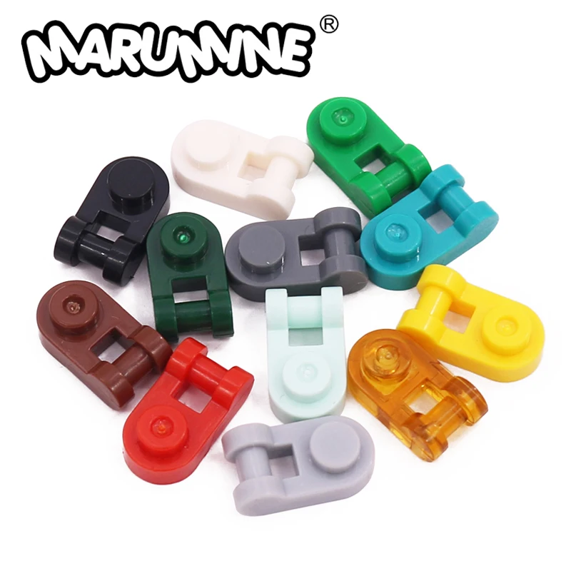 Marumine MOC 26047 Building Block Parts 50PCS Board Round 1x1 with Sides Bars Classic Bricks Creative Accessories DIY bulk Toys