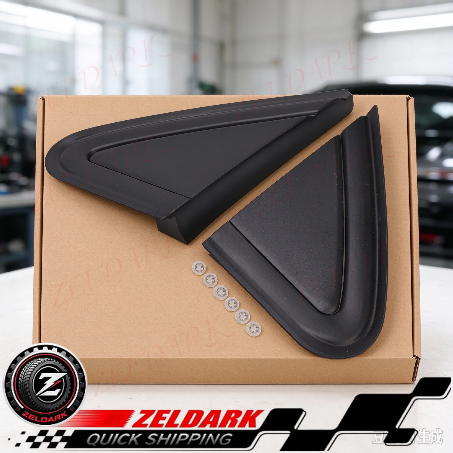 6Q0853273A 6Q0853274A Exterior Wing Triangle Cover for VW Polo 4 9N3/Vento 2006-2010 Rearview Mirror Trim