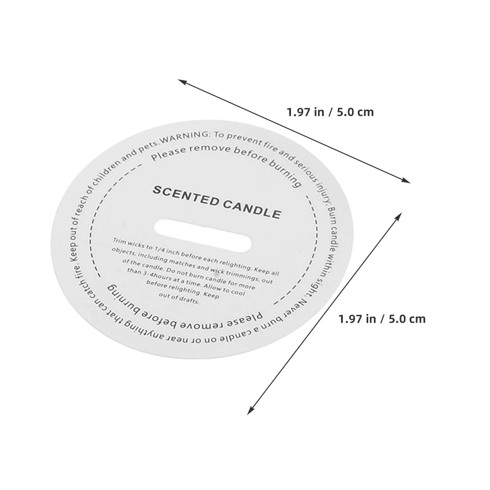 50 قطعة من أغطية الغبار، واقيات غطاء الورق لشموع الجرة، ملحقات معطرة ذاتية الصنع، أغطية للشموع #3