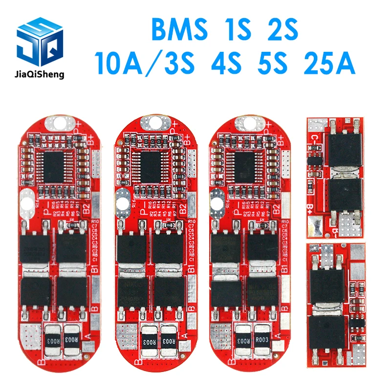 5s 25A BMS 18650 Li-Ion Lipo Lithium Battery Protection Circuit Board Module Pcb Pcm Lipo Charger 1s 2s 10a 3s 4s