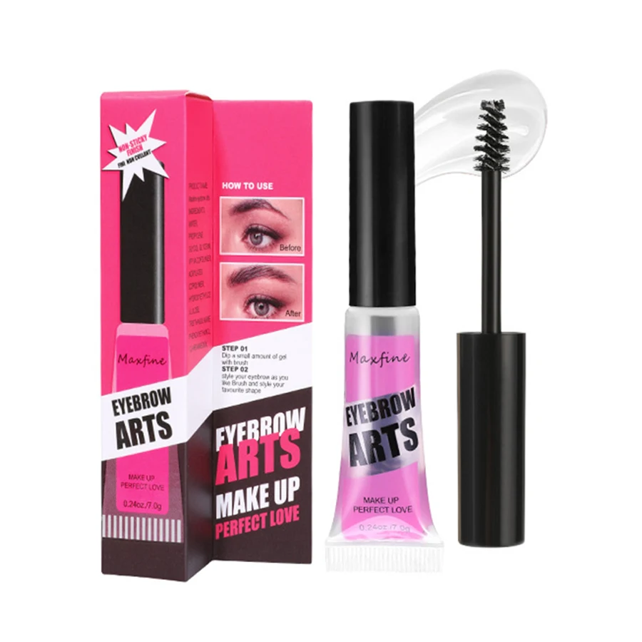 Crème liquide pour sourcils, transparente, imperméable, sans taches, longue durée