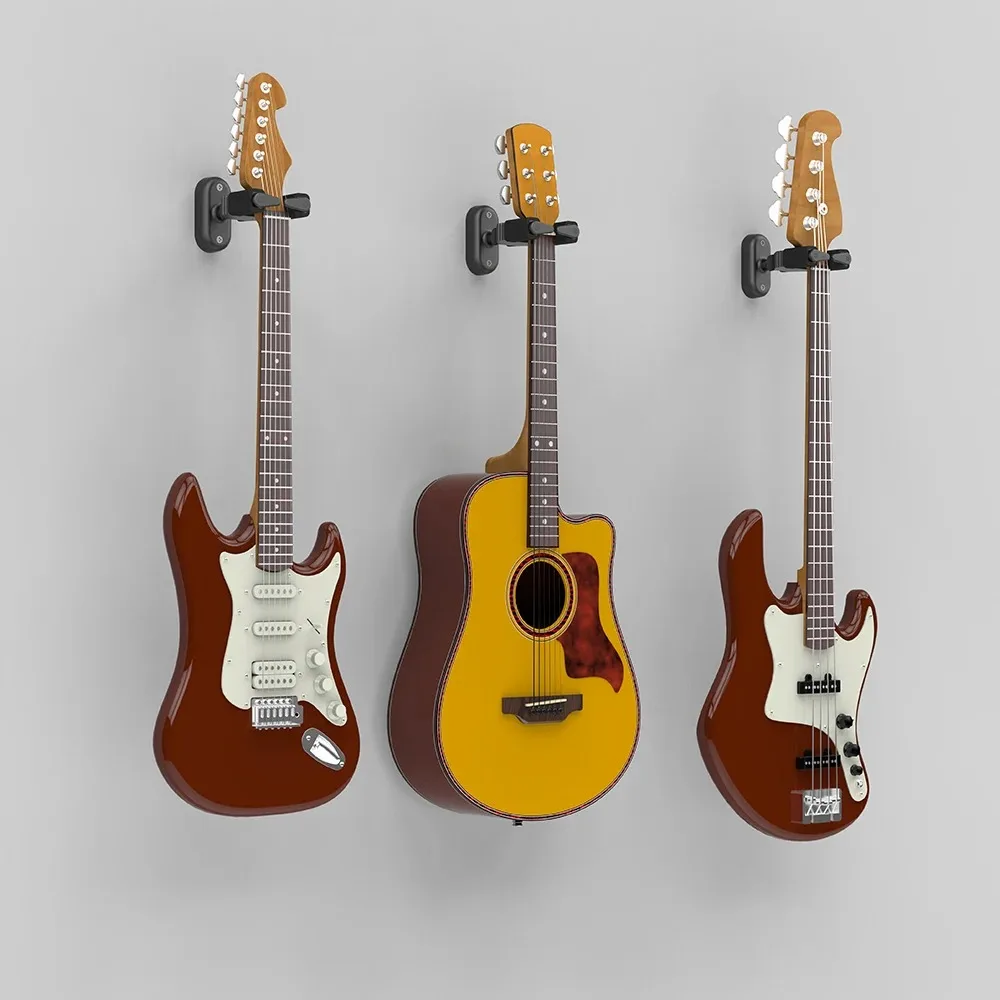 GUITTO GGS-08 Guitar Wall Mount Hook Holder Guitar Bass Mandolin Banjo Ukulele Stand Wall Mount Hanger Holder Guitar Hanger