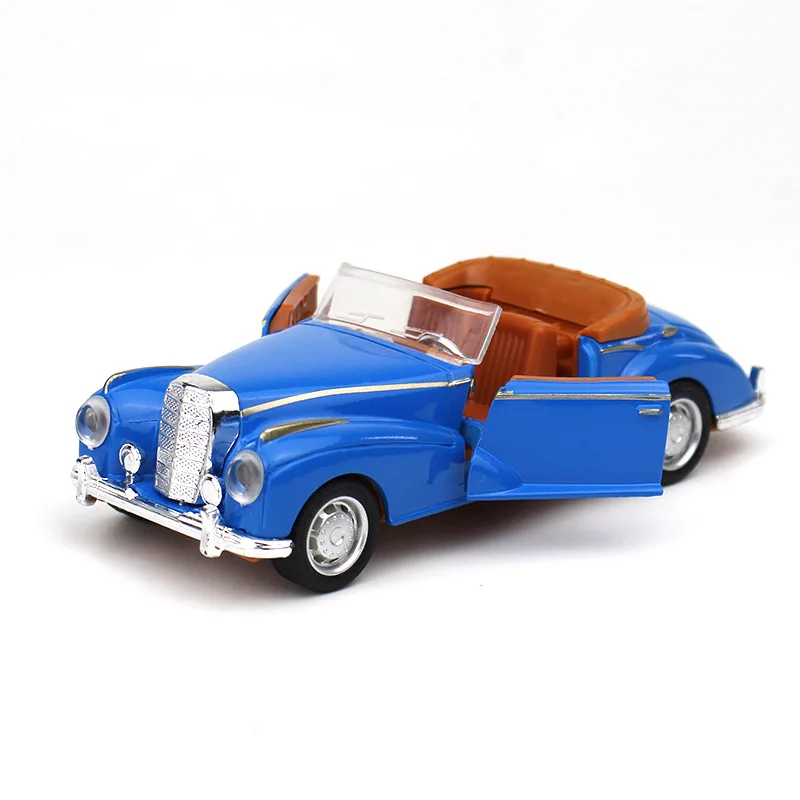 1:32 Alloy Retro Convertible Vintage Car Diecast Mini Model Metal Toy Vehicle Simulation Ornaments Small Car Boys Toys