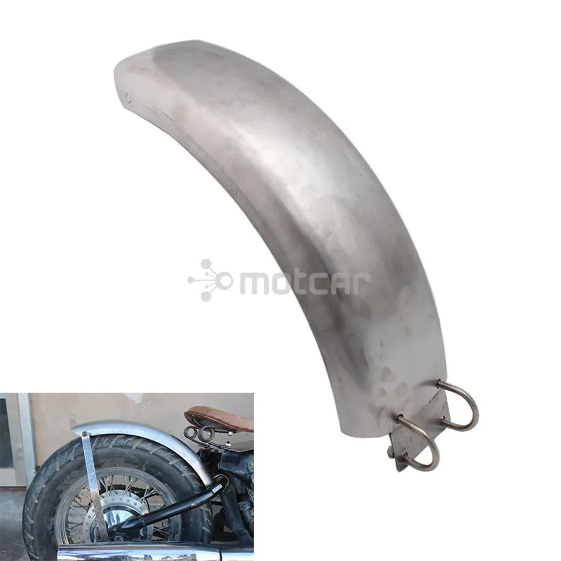 

Stainless Steel 54cm Long Version Motorcycle Silver Rear Fender Cover MudGuard Flaps Splash For Honda Shadow 400 600 VLX 400 600