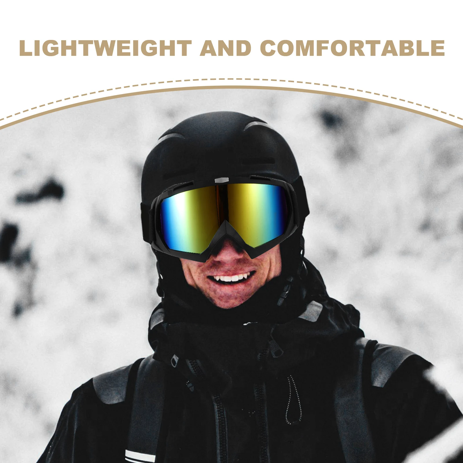 

Dust-proof Goggles TPU PC Outdoor Riding Work Glasses Motorcycle Bike Safety Cycling Eye Protectors Windproof -205 Sand Black