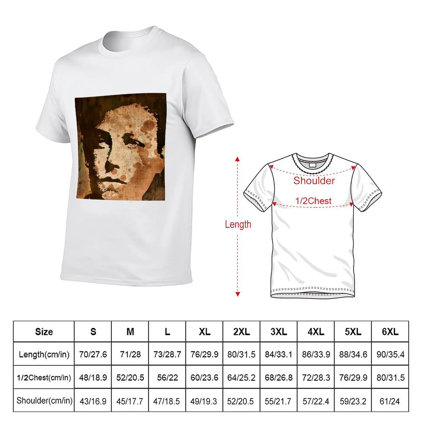 ARTHUR RIMBAUD poster T-Shirt Plus Size Lightweight Tee Shirt