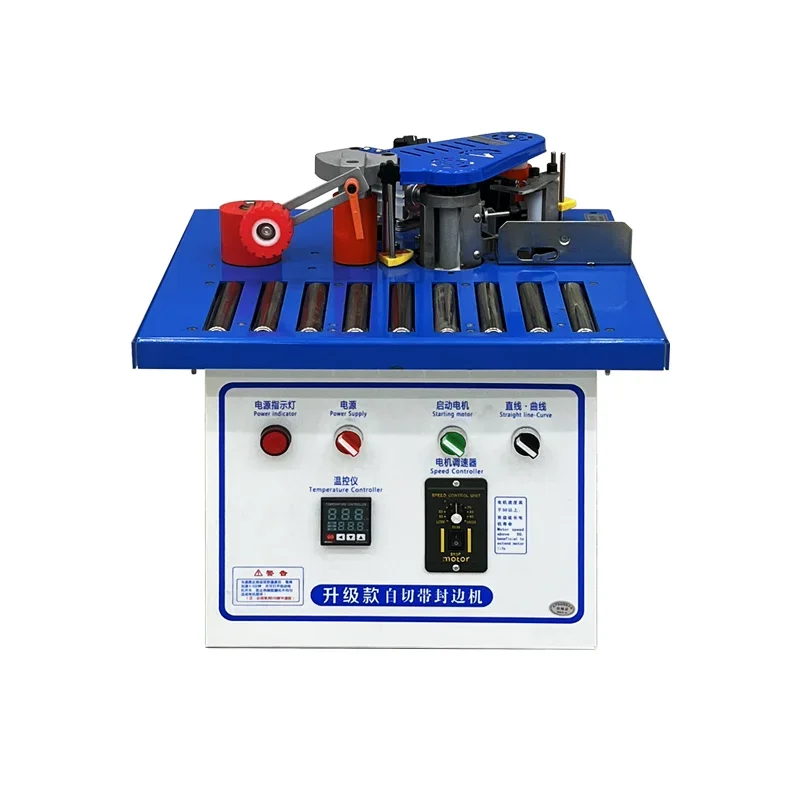 

Roller edge banding machine woodworking dual-purpose edge banding and trimming integrated machine automatic belt breaking
