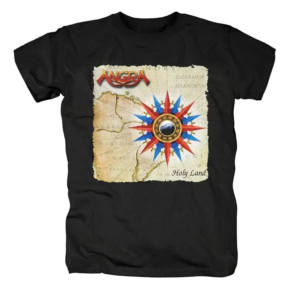 Angra Holy Land T-Shirt Short Sleeve Cotton Black Men All Size S to 5XL BE1978 long or short sleeves