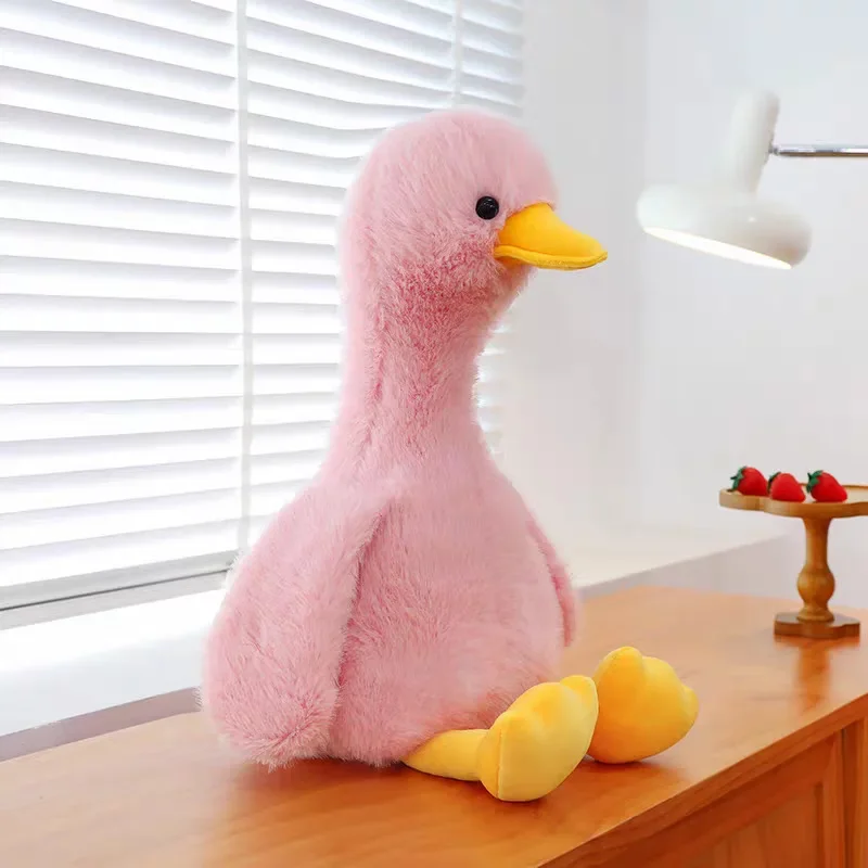 Brinquedo de Pelúcia de Pato Kawaii, Boneca de Pelúcia, Almofada de Dormir Aconchegante para Crianças, Presente de Aniversário, Pato de Pelúcia Fofo para Crianças