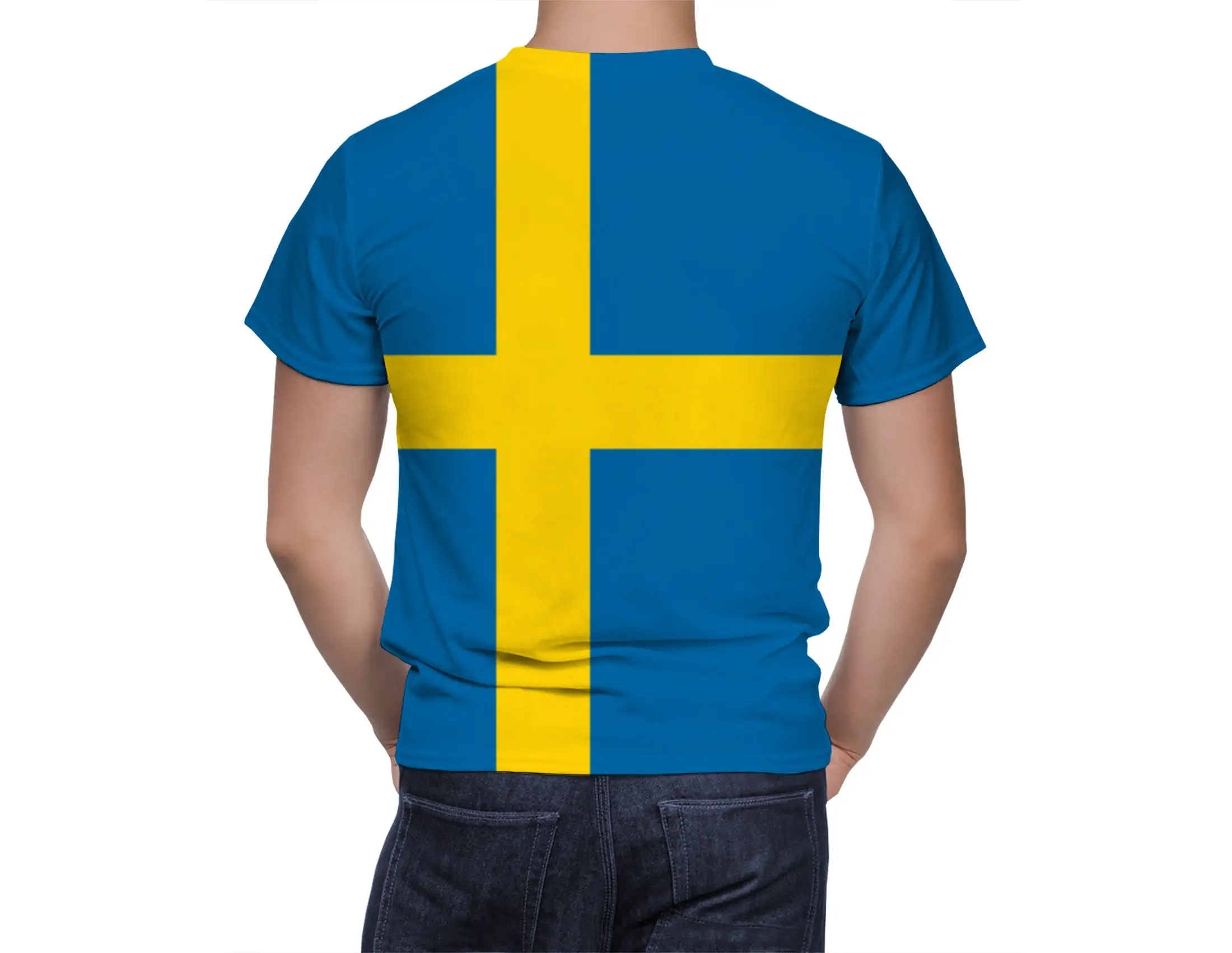 Sweden Flag 3D T Shirt For Men Fashion Hip Hop O-neck Short Sleeve Tops Harajuku Men\'s T-shirts