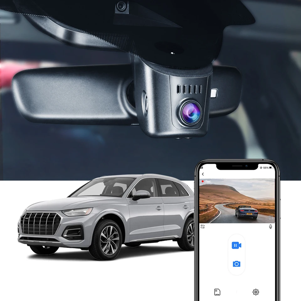 【FITCAMXドラレコ】 HD2 アウディ専用 64GBメモリ付き FITCAMX 4K OEMドライブレコーダー Audi A3/A4/A5/Q5/Q3/A6用 ナイト
