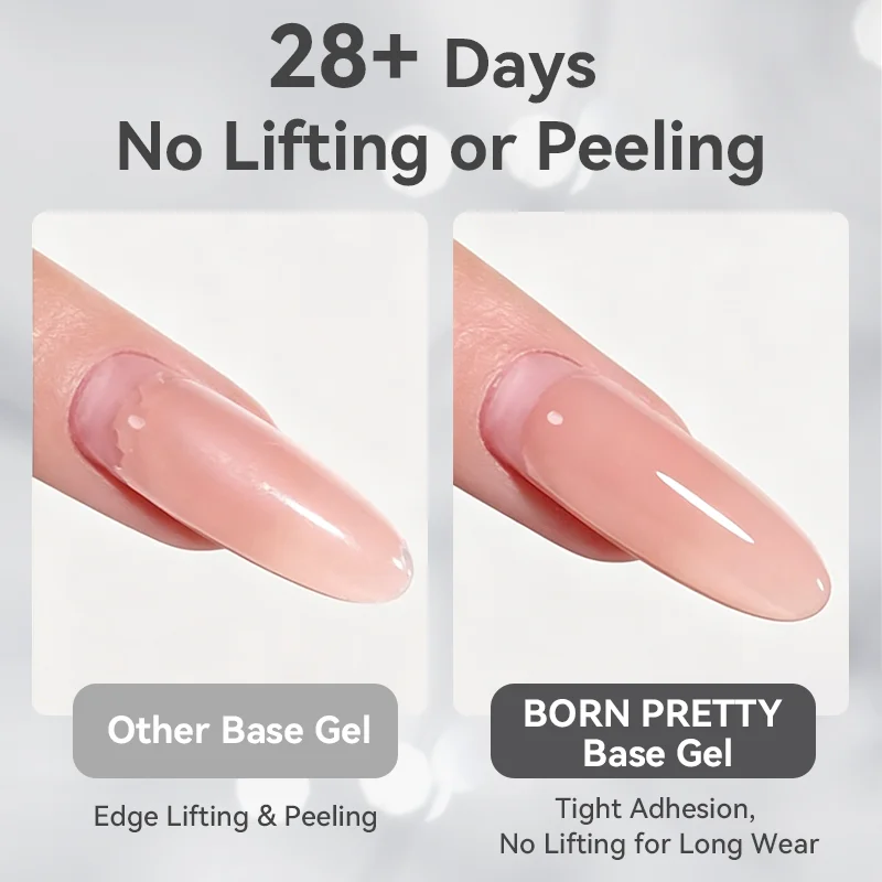 BORN PRETTY 10ml Base Gel Super Top Coat Water Drop Top Coat für Maniküre-Werkzeuge, ablösbarer UV-LED-Nagellack, Funktionsgel für den Salon – Detail 4