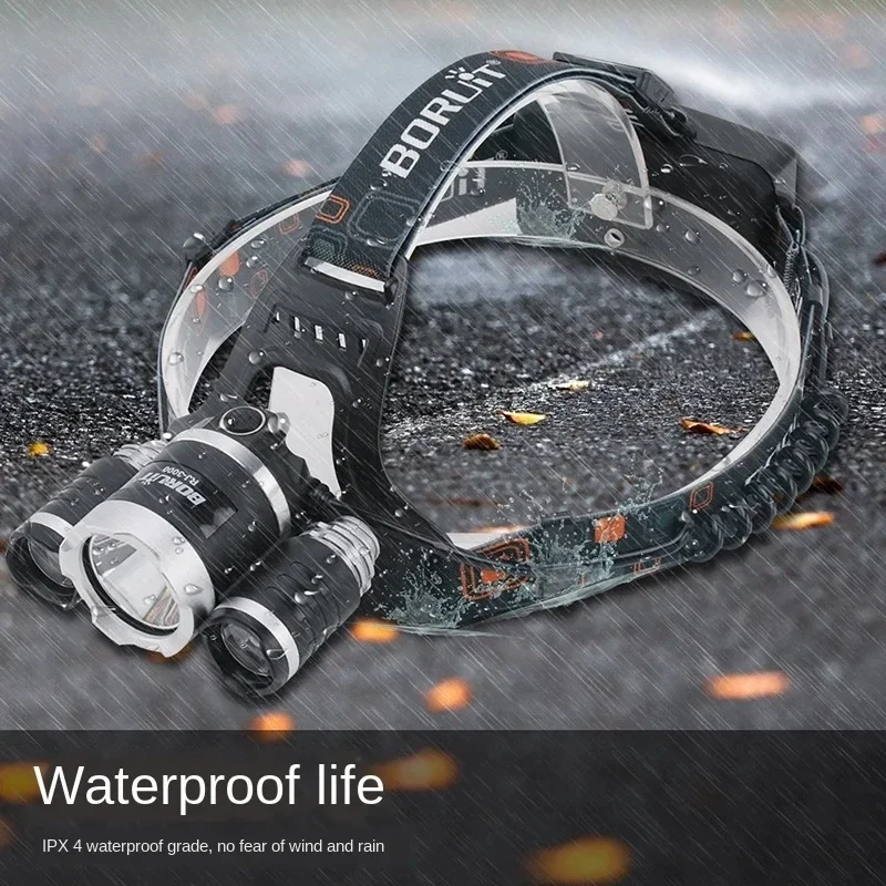 Super Bright Led Headlamp Use 18650 Battery Rechargeable Fishing Headlight Outdoor Hunting Camping Waterproof Head Light