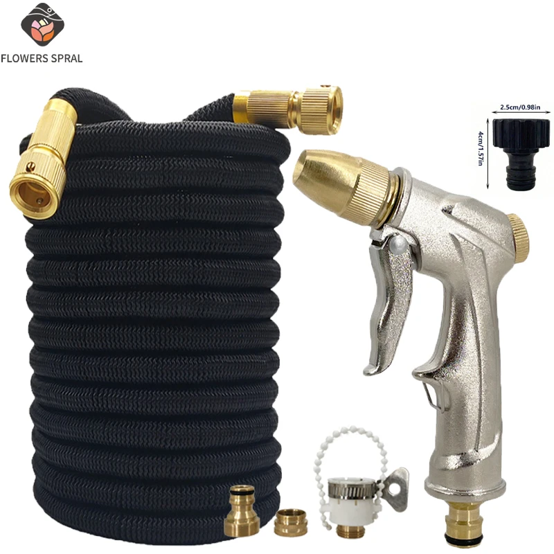 

Scalable Magic Hose, High-Pressure Car Wash Water Gun, Adjustable Nozzle Household Garden Irrigation Water Pipe 25FT-125FT