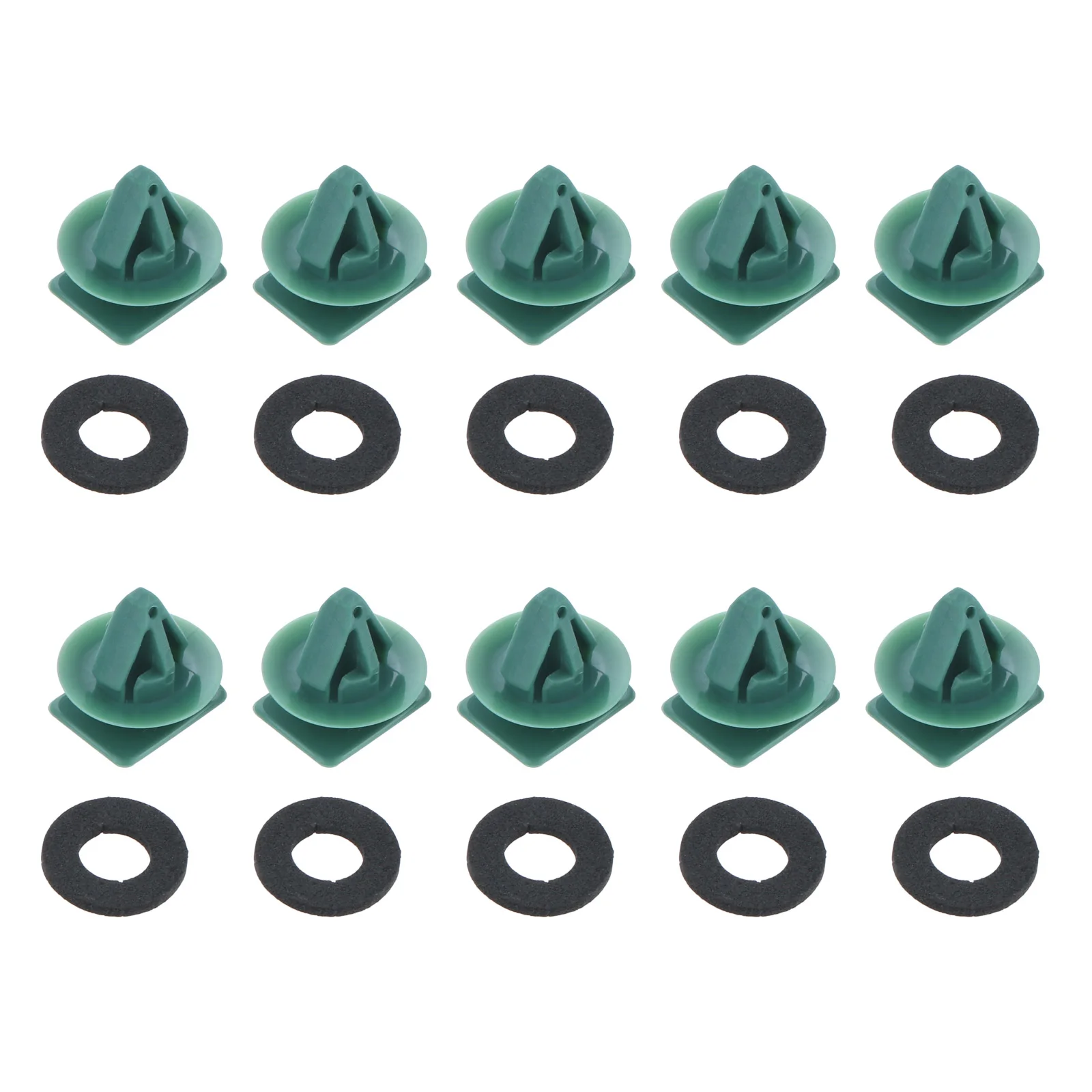 10Pcs Car Side Skirt Sill Moulding Trim Clips for Mazda CX-3 MX-5 CX7 D10E51SJ3 Green Plastics Auto Fastener