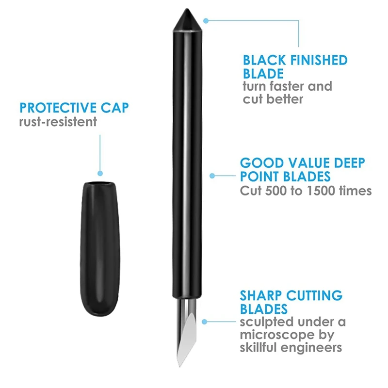 Корпус глубокого выреза + 5 шт. лезвия глубокой точки, сменное лезвие для глубокого выреза для Explore Air One/Air/Air 2/Air 3/ Maker/Maker 3