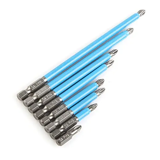 10 Tính Từ Đĩa Đơn Chống Trơn Trượt Vít Bộ PH2 65/90/127Mm 1/4 "(6.35MM) lục Giác Cao Cấp Chính Xác Vít Làm Giảm Trơn Trượt