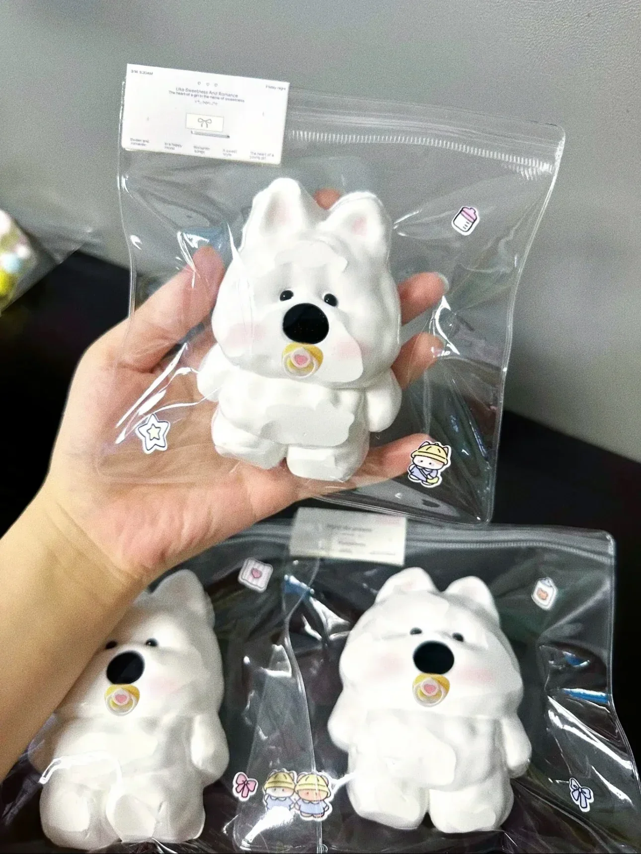 

Taba Squishy Silicone West Highland Terrier Dog Cute White Doggy Tabby Puppy Squishy Mochi Toy Hand Relax Stress Release Gift