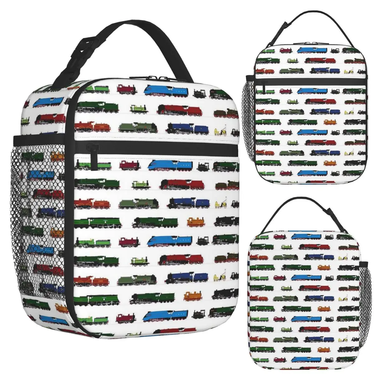 

Iconic British Steam Trains Insulated Lunch Bag for School Picnic Storage Food Boxes Container Cooler Thermal Lunch Box Tote