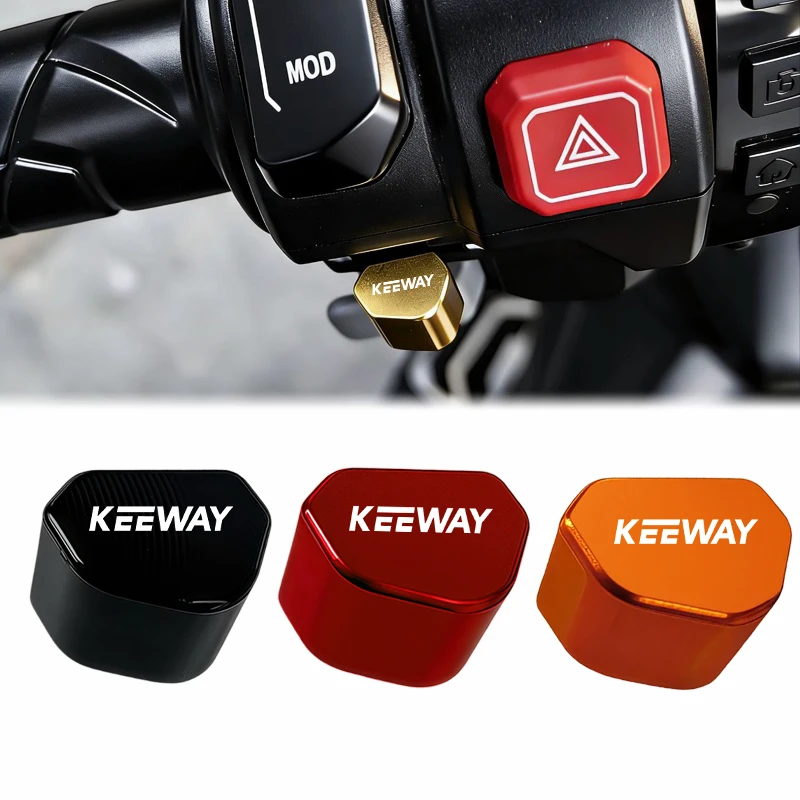 Botón de interruptor de señal de giro y tapa de llave para Moto Keeway Hurricane 50, Vieste 300, Zahara, Cityblade, K-Light, RKV, RKF 125, RKS 150