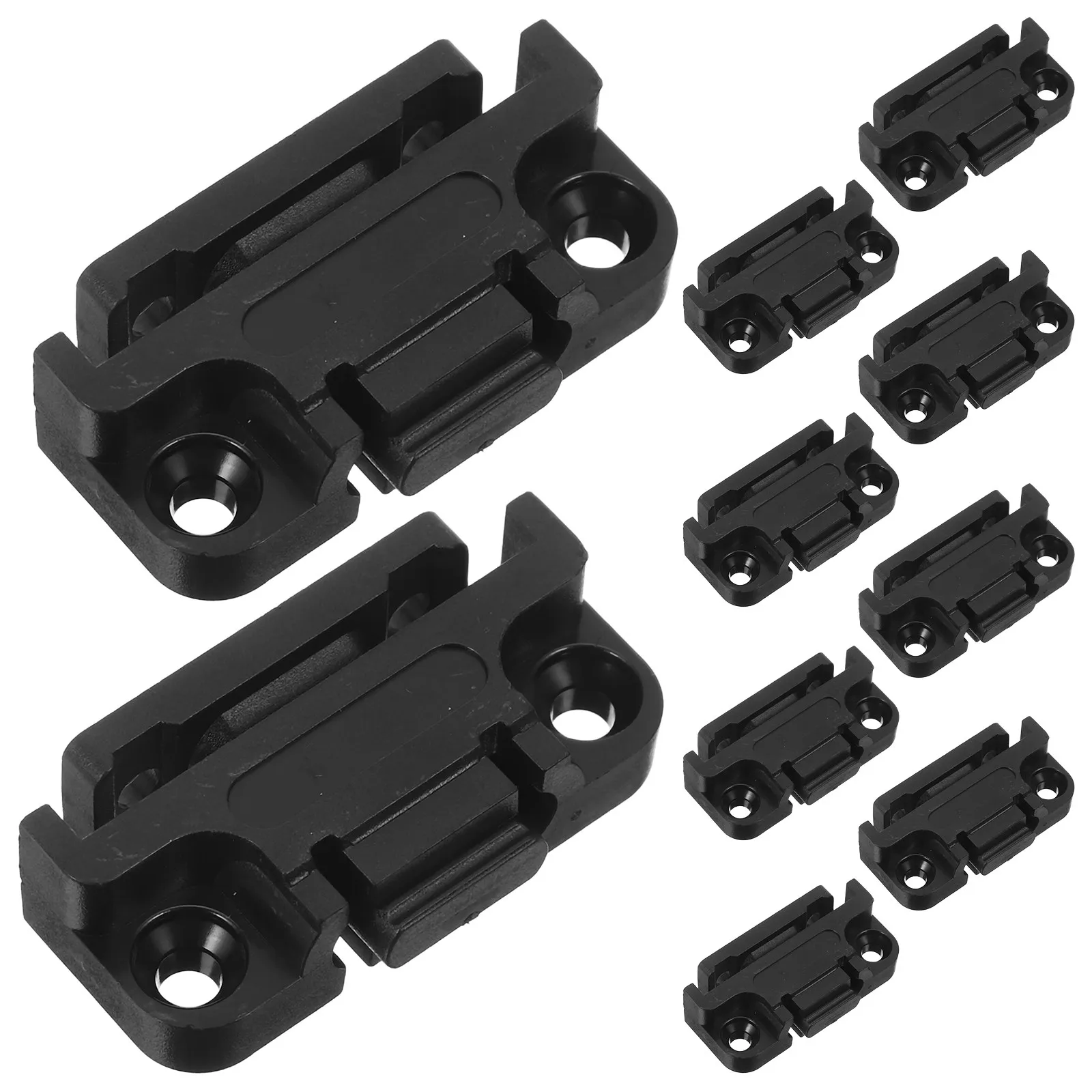 10Pcs Roman Column Snap Connector Plastic Angle Corner Bracket Heavy Duty Wall Panel Bracket for Wood Shelves Furniture Assembly