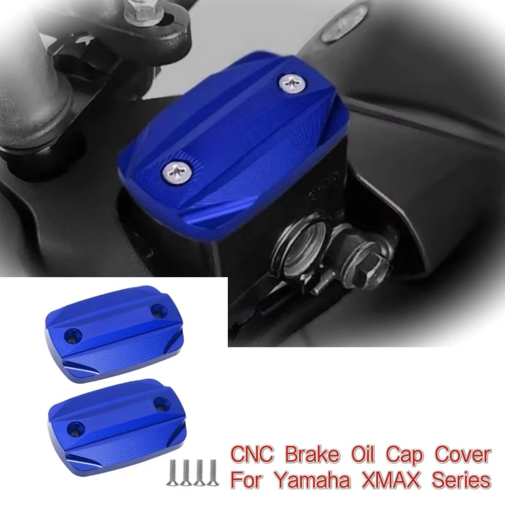 FOR Yamaha XMAX 300 250 400 125 CNC Aluminum Front Brake Master Cylinder Cover Oil Cap Accessories