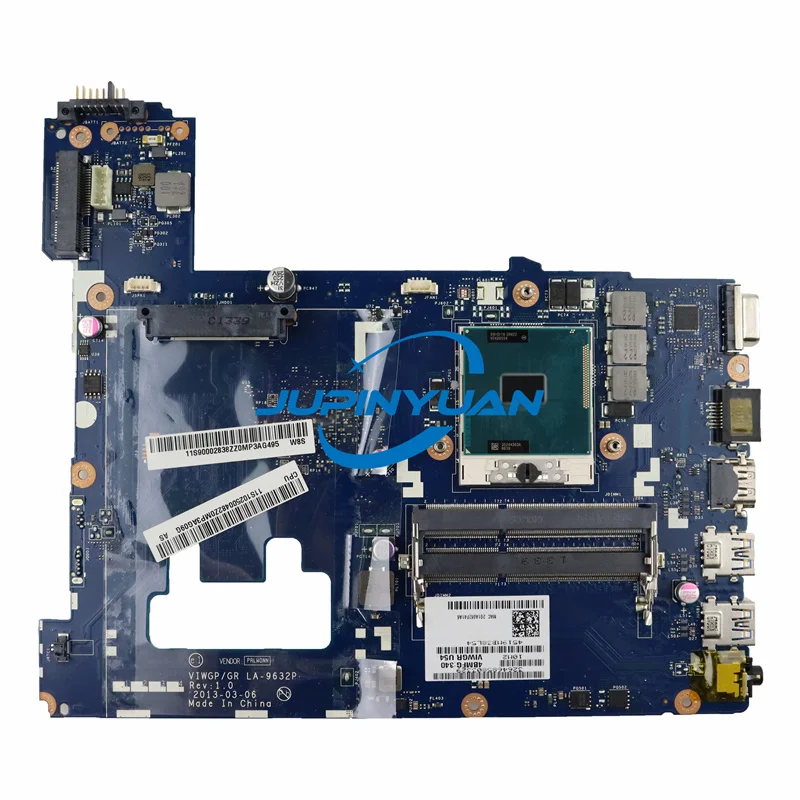 

LA-9632P G500 Motherboard HM70 For Lenovo G500 Laptop Motherboard VIWGP/GR LA-9632P Rev:1.0 PGA989 HM76 Mainboard 100% Test OK