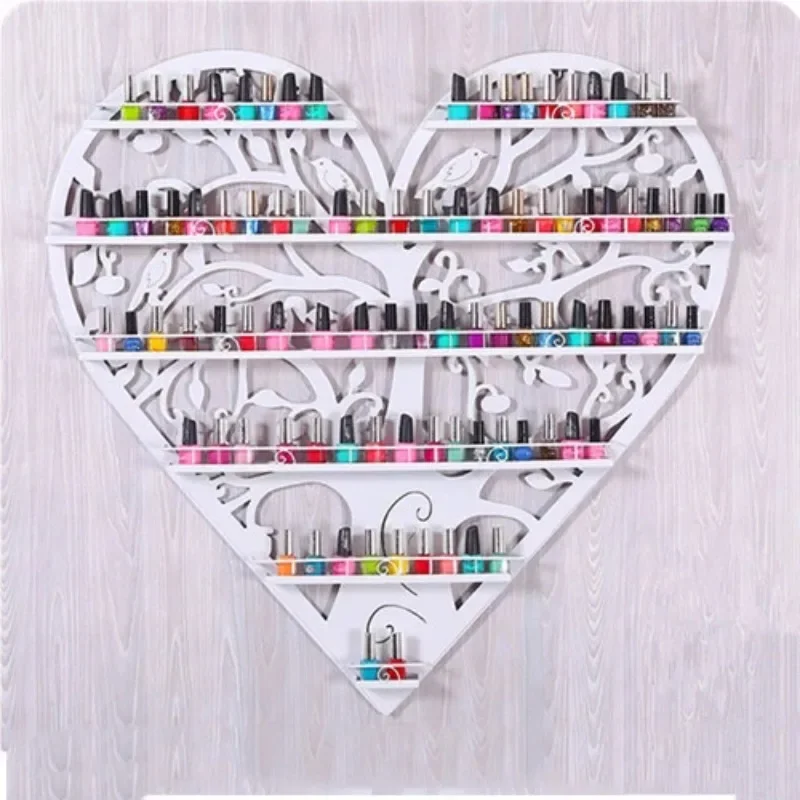 Multi-layer Cosmetic Display Shelves Iron Wall-mounted Nail Polish Display Rack Nail Salon Nail Polish Shelves