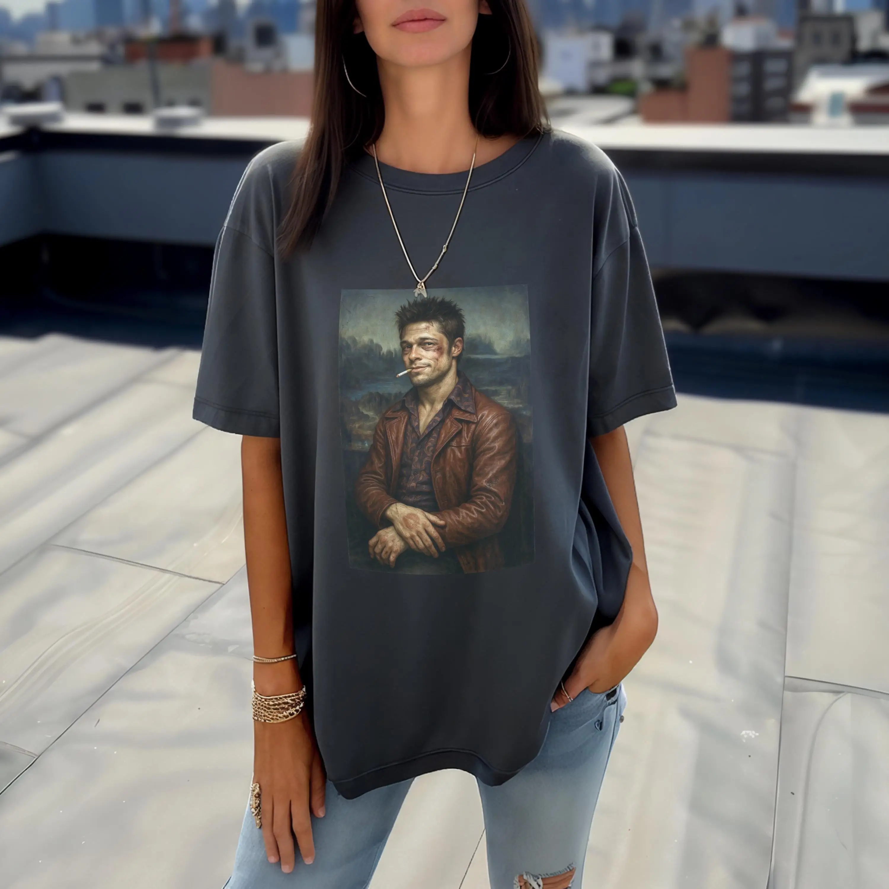 Fight Club Printed T-shirt Women and Men Retro Trendy Cool Top Spring/Summer Loose Short Sleeve Unisex T-shirt