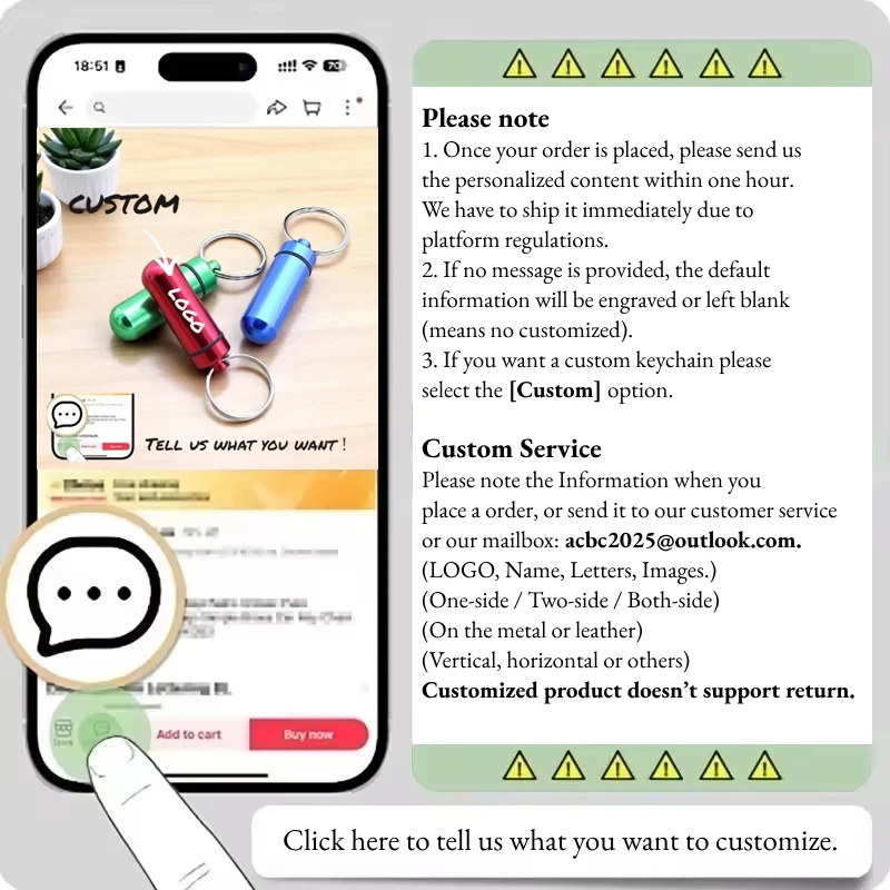 1PC Individuelles Logo Name Medizin Metall Mini Pillbox Anhänger Schlüsselbund Hängen Flasche Versiegelung Up Wasserdichte Pille Container Schlüsselring